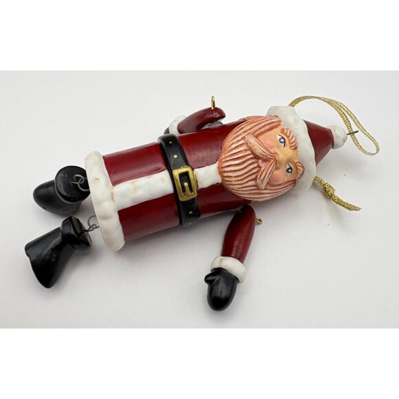 Hallmark Keepsake Christmas Ornament Santa Time Capsule with Scroll Inside 2001 - Picture 4 of 12